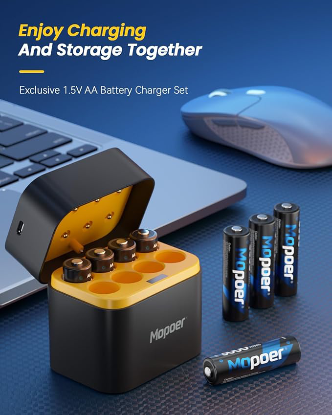 🔋Li-ion Battery withIntegrated chargingStorage Box